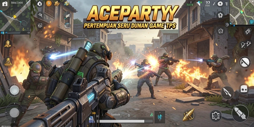 Tampilan menarik dari gameplay ACEPARTY yang penuh aksi.