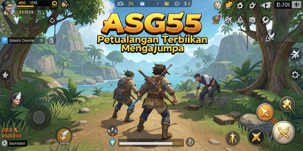 Tampilan gameplay ASG55 yang menarik dalam dunia terbuka.