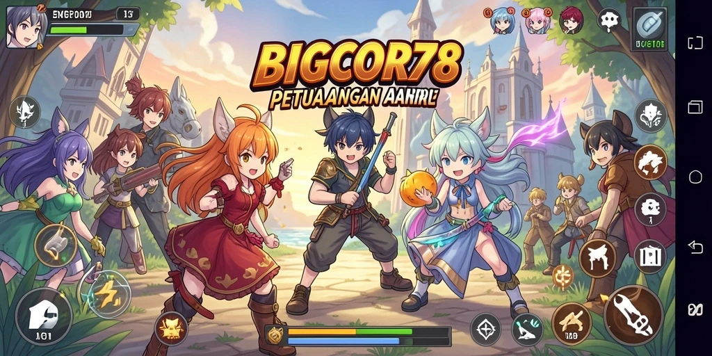 Screenshot menangkap aksi seru karakter anime dalam gameplay.