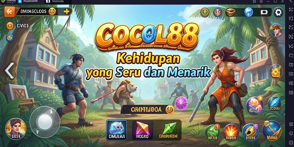 Tampilan gameplay seru di COCOL88 dengan karakter dan dunia yang menarik.