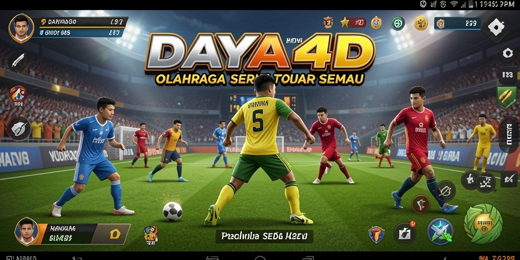 Tampilan menarik gameplay olahraga dalam DAYA4D.