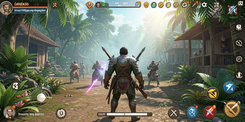 Tampilan gameplay GARUDA365 yang menarik dengan berbagai pilihan interaksi.