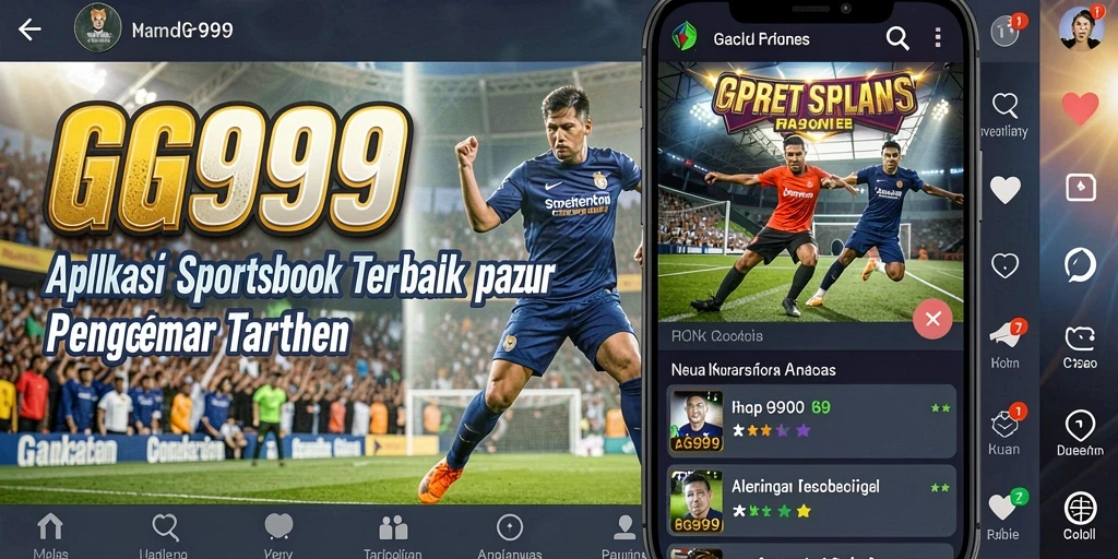 Tampilan gameplay GG999 yang menampilkan taruhan olahraga secara langsung.