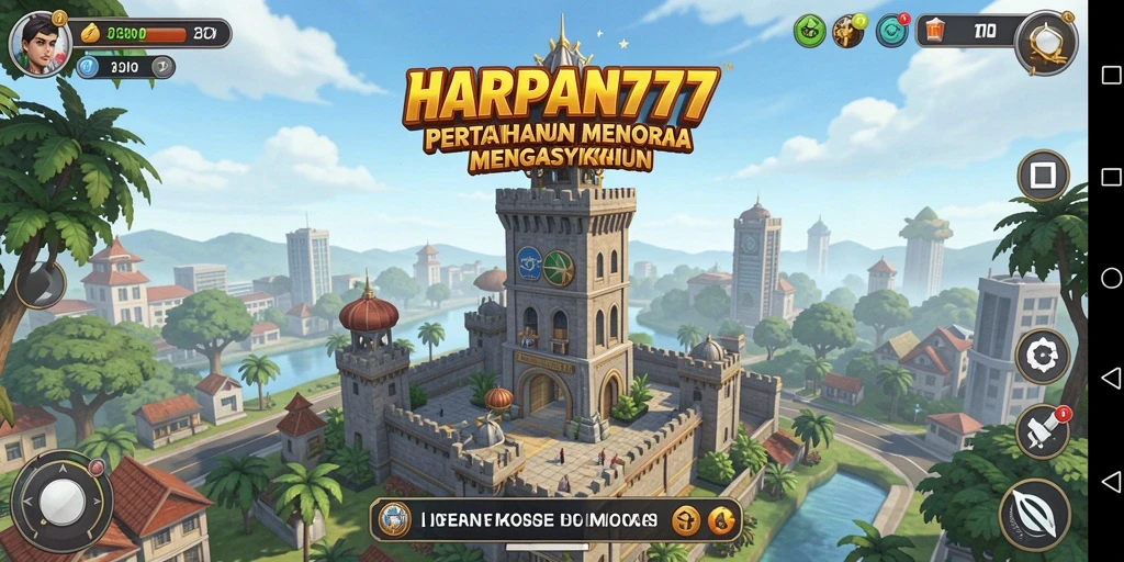 Gameplay seru Tower Defense dalam HARAPAN777.