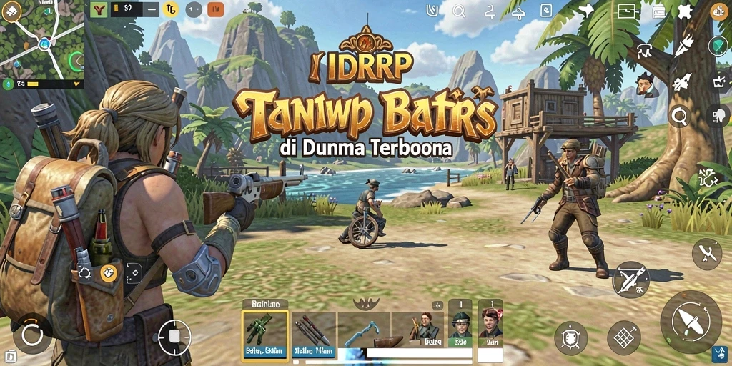 Tampilan gameplay yang mendebarkan di dunia terbuka IDRRP.