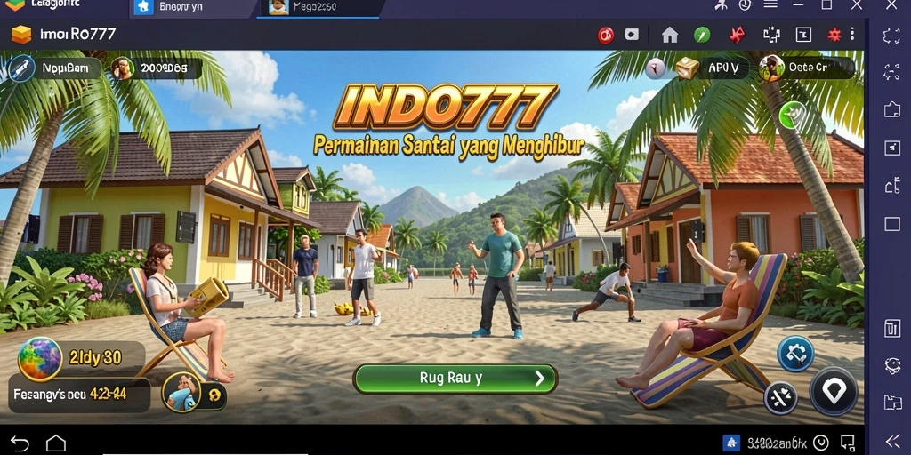 Screenshot gameplay INDO777 yang penuh warna dan menarik.