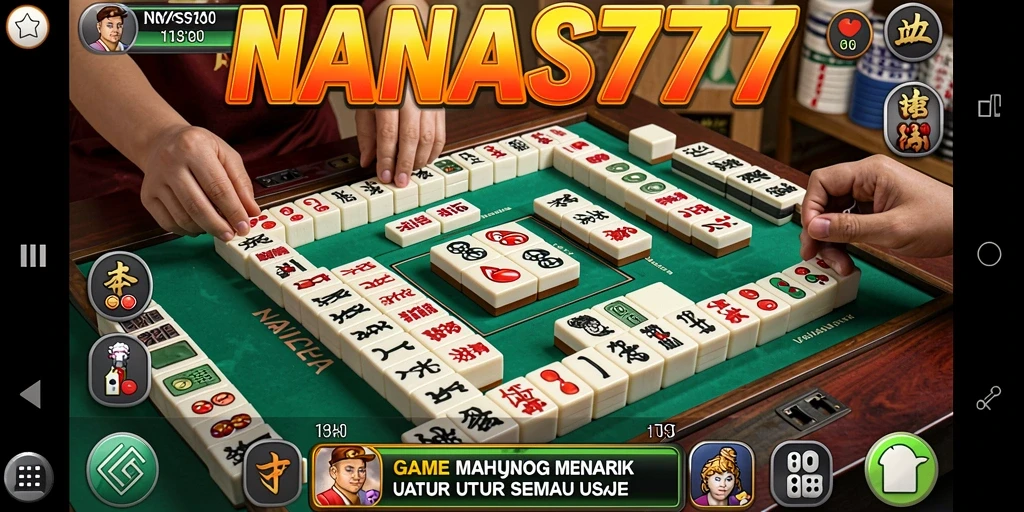 Tampilan antarmuka yang menawan dan gameplay Mahjong yang seru.