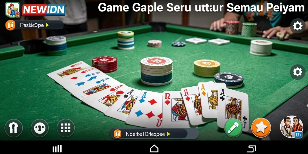 Tampilan gameplay Gaple yang menarik dan kompetitif.