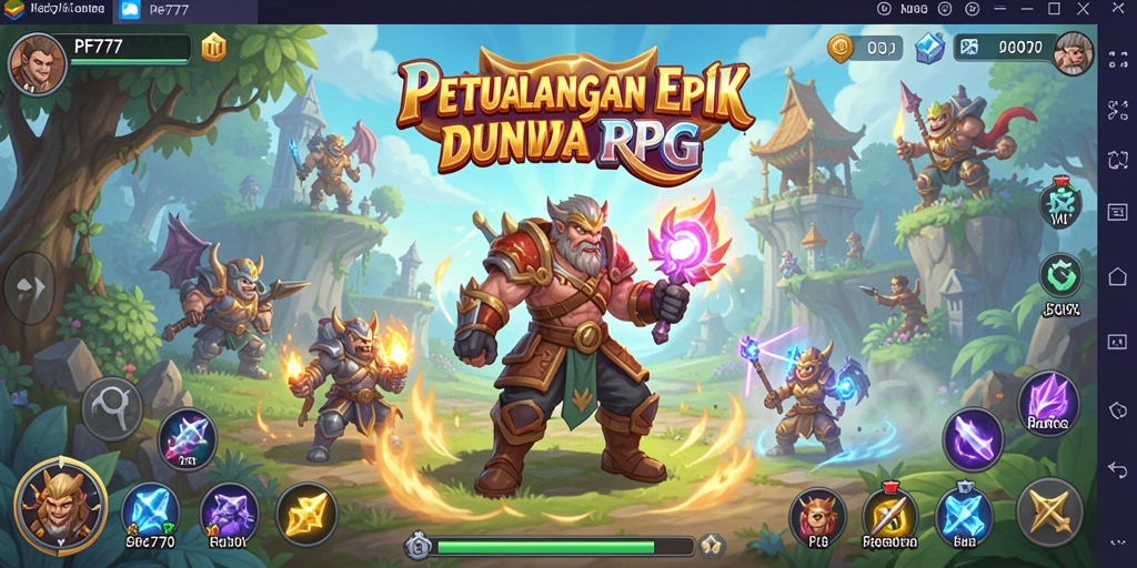Tampilan gameplay dari PF777 yang menakjubkan dan penuh aksi.