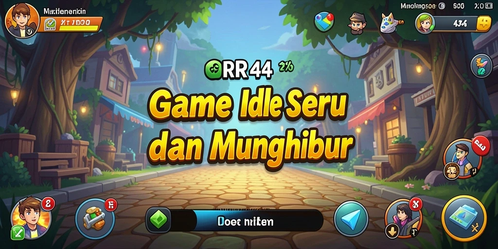 Tampilan gameplay Idle yang menarik dan seru di RR44.