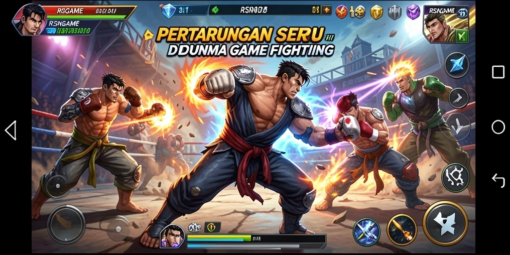 Gameplay RSNGAME yang seru dan penuh aksi.