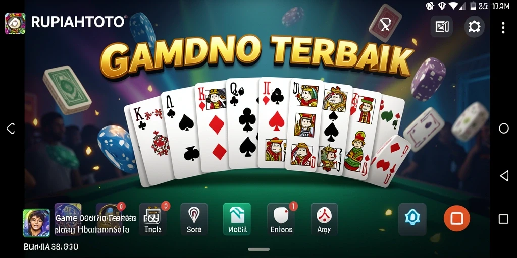Screenshot gameplay RUPIAHTOTO yang menunjukkan momen seru permainan Domino.