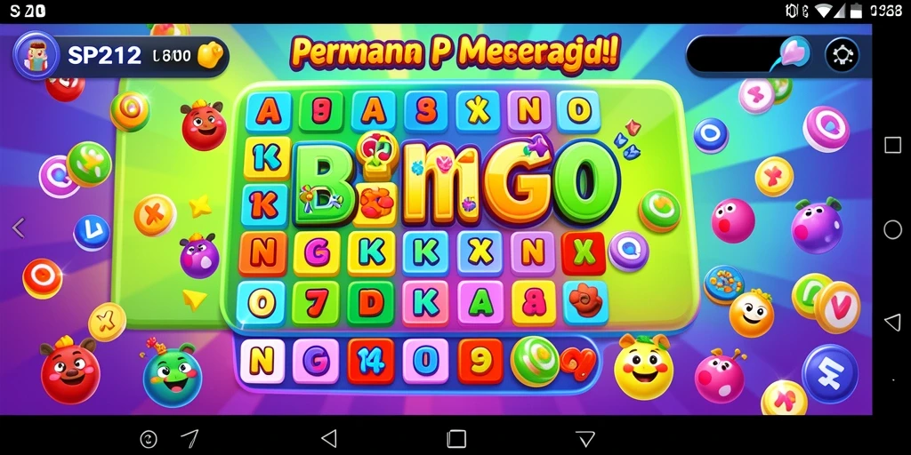 Tampilan gameplay seru dalam SP212 yang penuh warna.