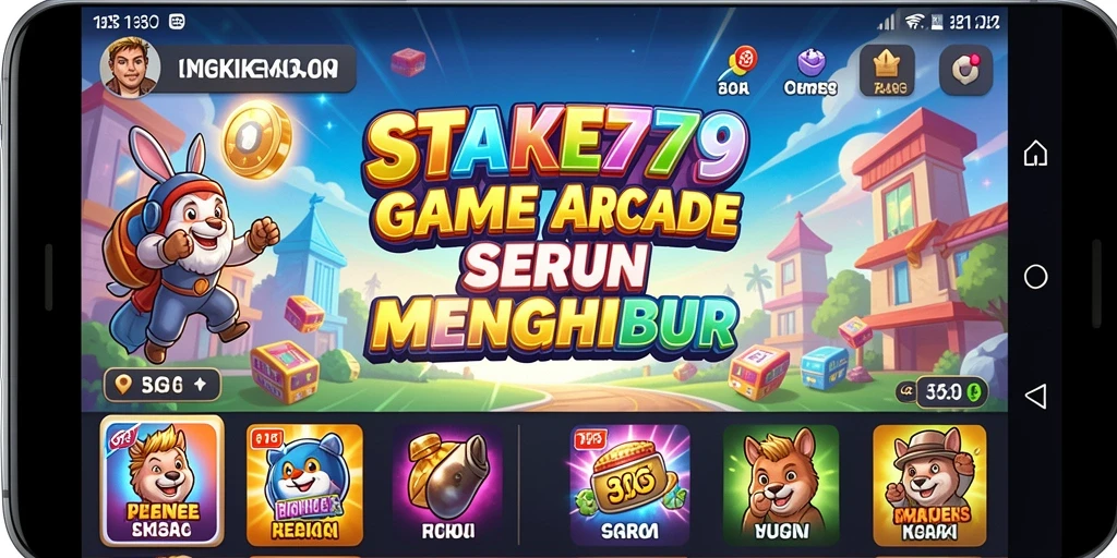 Tampilan gameplay STAKE779 yang seru dan menantang dalam suasana Arcade.