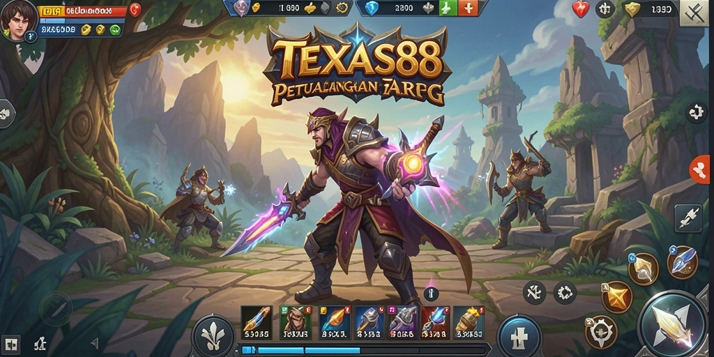 Tampilan gameplay ARPG yang menegangkan dalam TEXAS88.