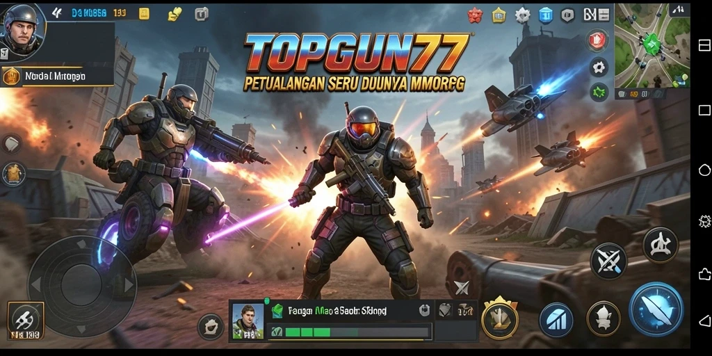 Tampilan gameplay seru dalam dunia petualangan MMORPG.