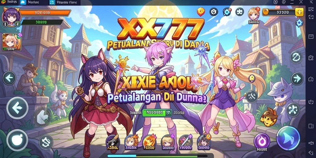 Tampilan menakjubkan dari gameplay XXX777 di dunia anime.